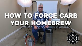 How to Force Carbonate Your Homebrew Beer Using a Keg [upl. by Htor616]