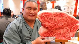 The Worlds Strongest and Heaviest Sumo Wrestlers EAT Japanese BBQ [upl. by Susette]