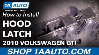 How to Replace Hood Latch 1014 Volkswagen GTI [upl. by Kenta]