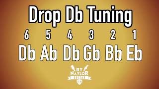 Drop D Flat Guitar Tuning Notes [upl. by Charity]