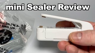 Mini Bag Sealer Sealing Machine Review [upl. by Peedus]