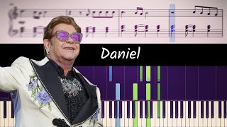 How to play piano part of Daniel by Elton John sheet music [upl. by Guido224]