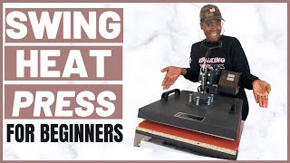 Swing Heat Press Tutorial for Beginners  Heat Press Introduction  Side Hustles during Quarantine [upl. by Brose249]