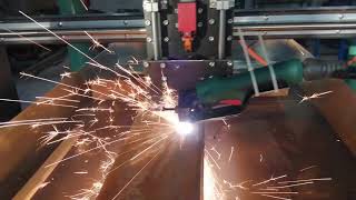 Ploter CNC i PARKSIDE Przecinarka plazmowa PPS 40 Lidl Plasma cutter Diy Homemade [upl. by Eralcyram]