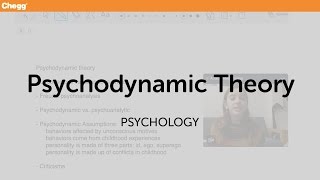 Psychodynamic Theory  Psychology  Chegg Tutors [upl. by Atnauqal]