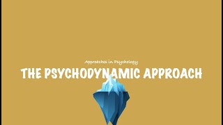 ALevel Psychology AQA The Psychodynamic Approach [upl. by Elyl]