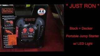 Black amp Decker Portable Jump Starter with LED Light J312B BLACKDECKER Best unit [upl. by Virnelli]