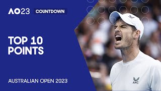 Top 10 Points  Australian Open 2023 [upl. by Rocker]