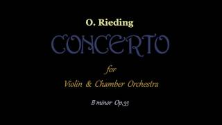 O Rieding  Concerto for Violin and Chamber Orchestra B minor Op35  full score sheet music [upl. by Anaidiriv743]