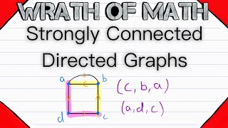 Strongly Connected Directed Graphs  Graph Theory Digraph Theory [upl. by Roselle613]