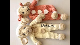 Borrego manta de apego para bebe en crochet amigurumis by Petus English subtitles [upl. by Mcspadden]