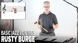 Vibraphone Lesson Series with Rusty Burge Basic Jazz Voicings [upl. by Ayian]