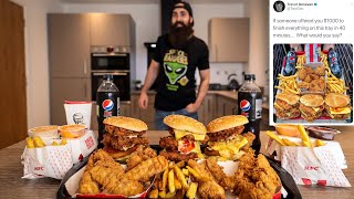 THE IF I OFFERED YOU 1000 KFC CHALLENGE  BeardMeatsFood [upl. by Yelsnya]