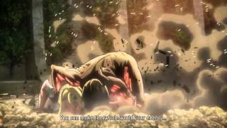 Eren Titan Form vs Annie Titan Form Final Battle Shingeki No Kyojin  SNK [upl. by Chloe711]