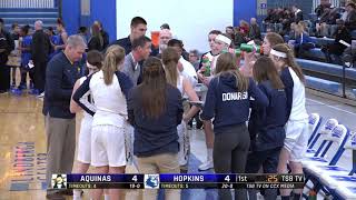 High School Girls Basketball La Crosse Aquinas vs Hopkins [upl. by Campman]