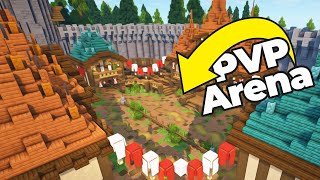 Minecraft Tutorial  How To Build a HUGE Medieval Arena  Part 1 [upl. by Hackney]