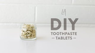 DIY Toothpaste tablets recipe [upl. by Lekzehcey565]