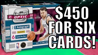 TOO MUCH OR JUST RIGHT  202122 Contenders Optic Basketball Hobby Box [upl. by Ahsinar]