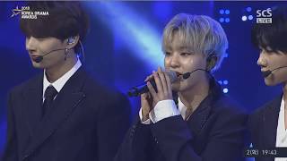 181002 SEVENTEEN  Korea Drama Award  Clap  Aju Nice  Oh My [upl. by Corsetti]