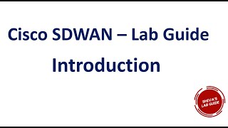 Introduction to Cisco SDWAN lab guide [upl. by Lael908]