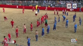 CALCIO STORICO FIORENTINO 12 GIUGNO 2016 AZZURRI ROSSI [upl. by Etiuqram]