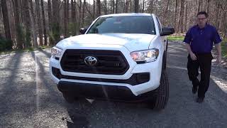 Review amp Test Drive of 2020 Tacoma SR 4cyl with SX Package [upl. by Adeirf110]