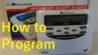 How to program the Midland Weather Alert Radio [upl. by Polard668]