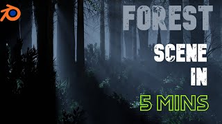 How I Made This DARK FOREST Scene In Blender [upl. by Alfred389]