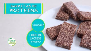 BARRITAS DE PROTEÍNA CASERAS Y BARATAS  Comer Vegano [upl. by Wyon]