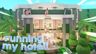 OPENING MY GRAND HOTEL IN BLOXBURG [upl. by Lynett351]