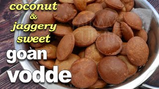 Goan Vodde Recipe  Goan Christmas Kuswar  Goan Coconut and Jaggery Sweet [upl. by Kaia31]