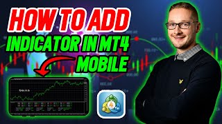 How to add indicator in MT4 mobile  Metatrader 4 Tutorial [upl. by Pejsach8]