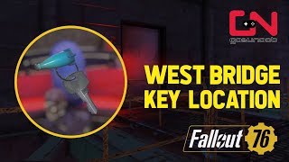 Fallout 76  West Bridge Key Location [upl. by Telfore]