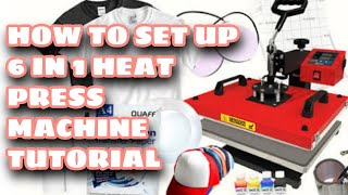 How To Set Up 6 in 1 Heat Press Machine Full Video heatpressmachine printing [upl. by Aysa]