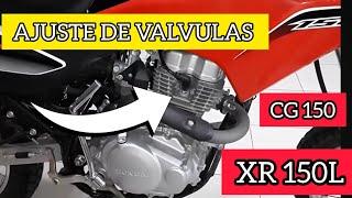 Ajuste reglaje regular valvulas punterias Honda XR 150 XR 125 New Titan 150 Broos Nxr 125 150 [upl. by Lorsung]