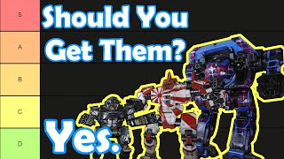 MechWarrior Online Hero Mech TIER LIST [upl. by Leonanie]