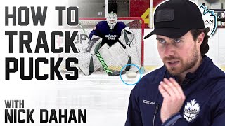 Tracking Pucks Properly  Ice Hockey Goalies  Dahan Goaltending Episode 3 [upl. by Fendig393]