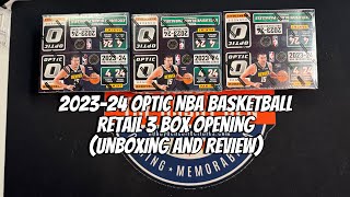 202324 Optic NBA Basketball Retail 3 Box Opening Unboxing and Review [upl. by Bej]