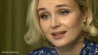 Polina Gagarina Speaks Greek MuzTV Videochat [upl. by Jennine]