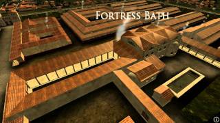 Animation of ancient Roman Fort in Caerleon Wales [upl. by Darcia74]