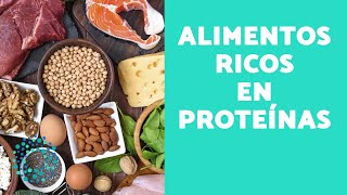 10 ALIMENTOS ricos en PROTEÍNAS  ¡Alimentos para aumentar MASA MUSCULAR [upl. by Diane-Marie897]