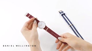 How to change your strap from Nato to Nato  Daniel Wellington [upl. by Lyred]