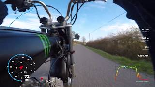 Acceleration vitesse max moto DAX 125cc [upl. by Freddie518]