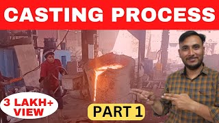 Casting process in Hindi  What is Casting Hindi  Manufacturing process in hindi [upl. by Adnil806]