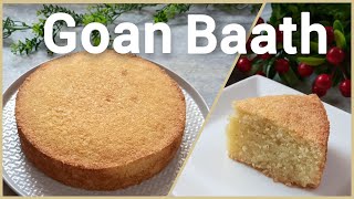 Goan Baath  Semolina amp Coconut Cake  No Baking Powder Recipe  Christmas Specials [upl. by Schechter]