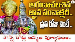 Best Chanting on అరుణాచల శివ జ్ఞాన పంచాక్షరీ స్తోత్రం  Ramana Maharshi  Arunagiri Devotional Songs [upl. by Atled]