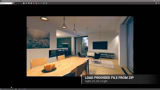 V Ray for SketchUp – Quick Start Interior Lighting [upl. by Yeclek]