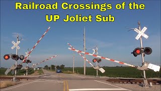 Railroad Crossings of the UP Joliet Sub Volume 5 [upl. by Phi927]