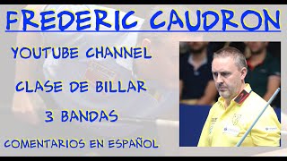 Clases de billar a 3 bandas en Español con Frédéric Caudron [upl. by Alcina]