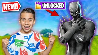 Unlocking BLACK PANTHER in FORTNITE  Royalty Gaming [upl. by Akimal911]